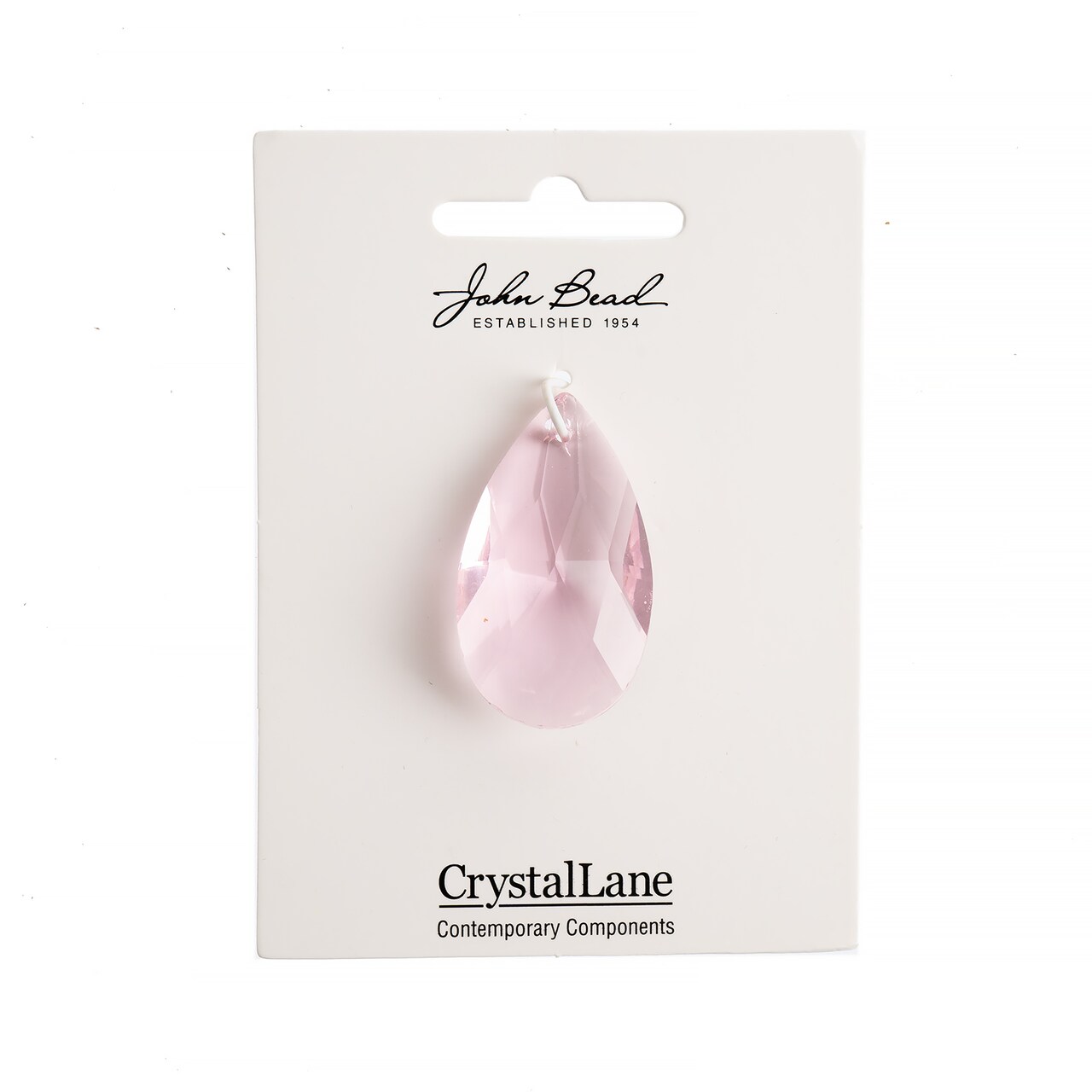 Crystal Lane DIY 22x38mm Teardrop Faceted Crystal Glass Pendants, 1pc